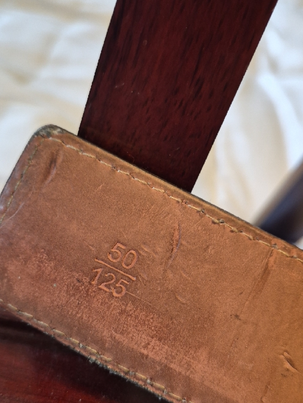 Louis Vuitton Brown Damier Belt with Gold LV Buckle Some Distress - Picture 6 of 6